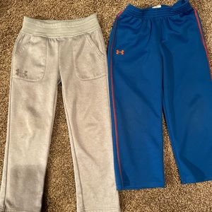 Under Armour pants size 5 boys (both pair)
